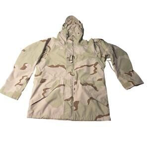US Military Gore-Tex Desert Camo Cold Weather‎ ECWCS Parka Jacket Sz Medium EUC